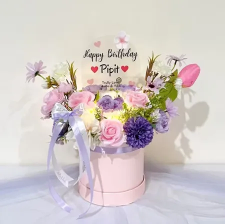 Bloom Box Akrilik Ucapan Ulang Tahun Merauke